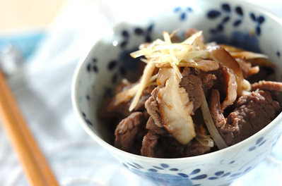 キノコとゴボウ 牛肉のしぐれ煮 副菜 レシピ 作り方 E レシピ 料理のプロが作る簡単レシピ