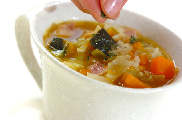 たっぷりミネストローネの作り方の手順7