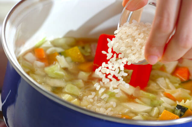 たっぷりミネストローネの作り方の手順6