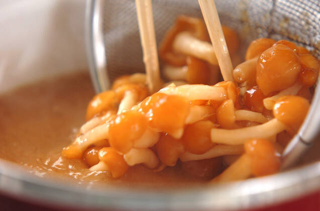 納豆ナメコ汁の作り方の手順5