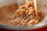 納豆ナメコ汁の作り方1