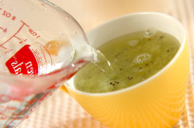 ホットキウイドリンクの作り方の手順3