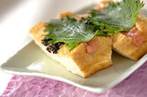 厚揚げのタラコマヨサンド