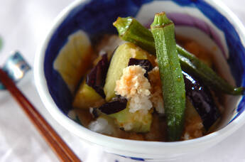 揚げナスのおろしポン酢和え