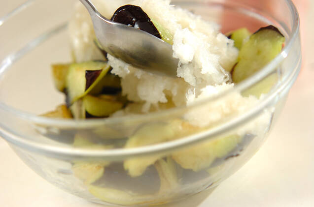 揚げナスのおろしポン酢和えの作り方の手順6
