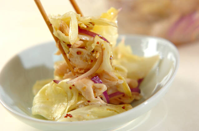 春キャベツの蒸しサラダの作り方の手順6