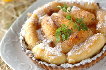 バナナのタルト