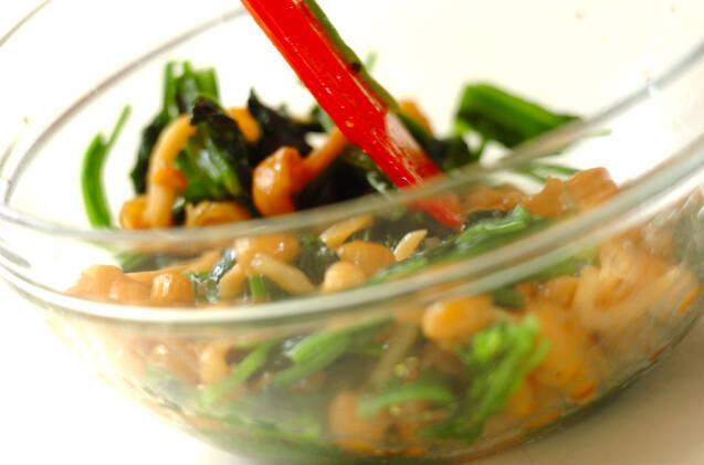 ホウレン草のユズ和えの作り方の手順3