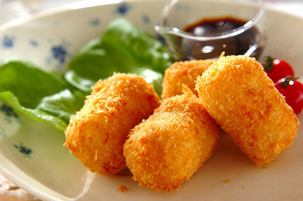 生トウモロコシで！たっぷりコーンコロッケ