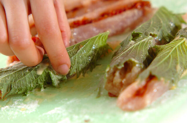 ささ身の梅風味フライの作り方の手順7