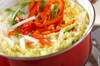 モヤシと水菜のサラダの作り方の手順5