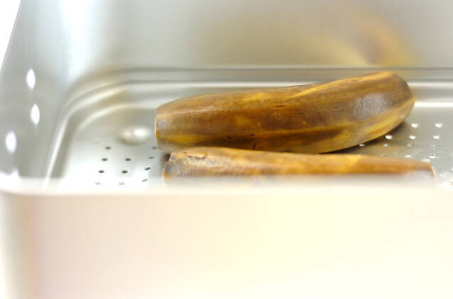 蒸しバナナの作り方の手順2