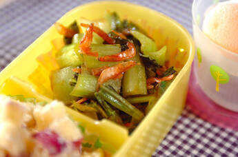 チンゲンサイのポン酢炒め