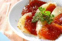 マグロの漬け風カルパッチョ