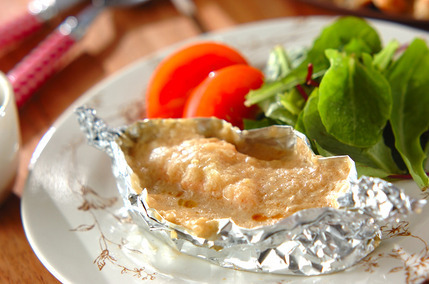 お肌しっとり☆サーモンのトロトロソース焼き