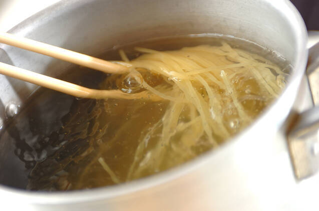 タコジャコパスタの作り方の手順2