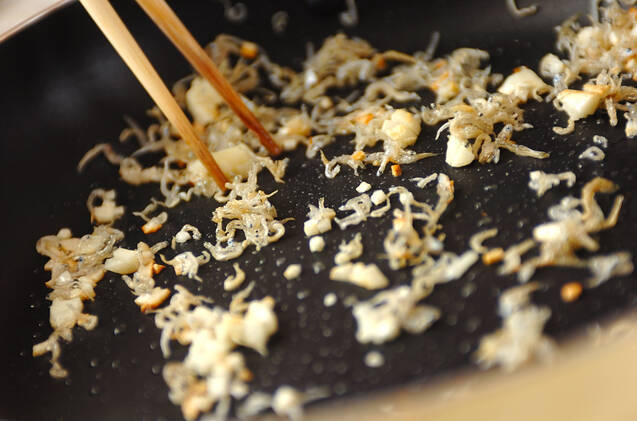 タコジャコパスタの作り方の手順3