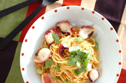 タコジャコパスタ