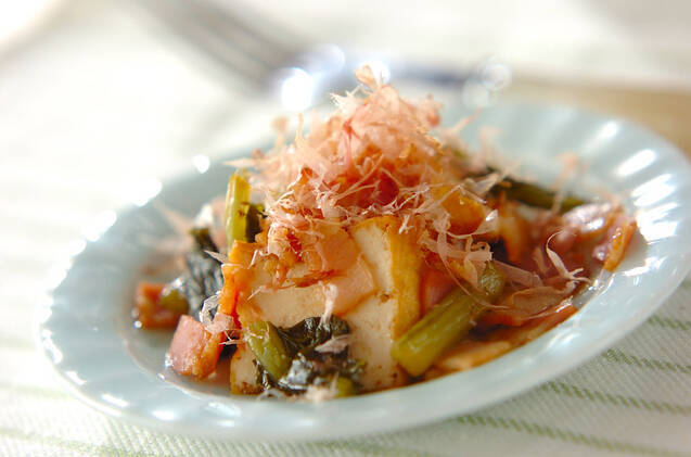 漬物だけじゃない！食感楽しい「野沢菜」の人気レシピ15選の画像