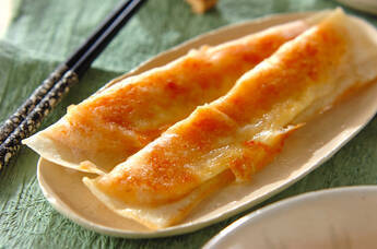 鮭とポテトの焼き春巻き