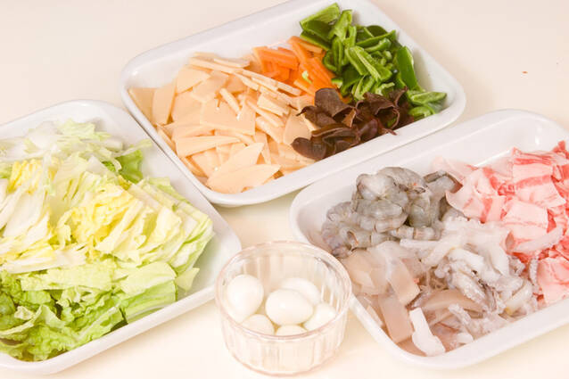 海鮮中華丼の作り方の手順4