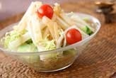 白菜と梨のゴマサラダ