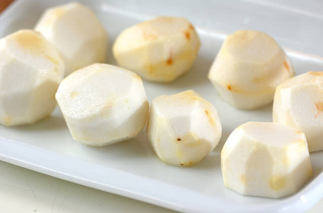 里芋ユズコショウみそのせの作り方の手順1