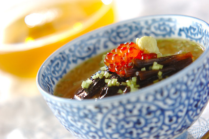 ウナギの冷茶漬け