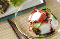 タコとワカメの酢の物