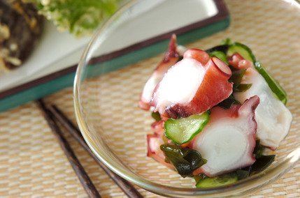 タコとワカメの酢の物