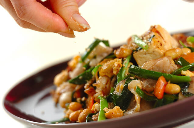 豚肉入り健脳炒り豆腐の作り方の手順9