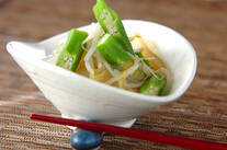 モヤシとオクラのサラダ