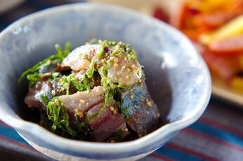 アジのゴマ和え