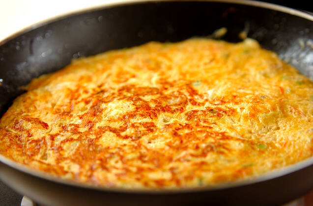 豚肉入り中華風卵焼きの作り方の手順7