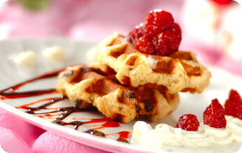 イチゴワッフル