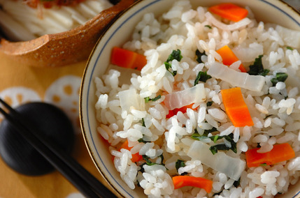 大根とニンジンのご飯