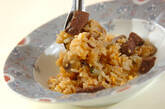 牛肉とマッシュルームのチャーハンの作り方7