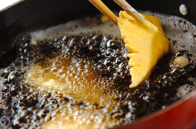 水煮タケノコの天ぷらの作り方の手順6