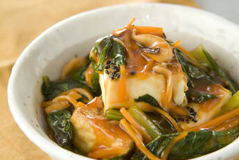 焼き厚揚げの甘酢あん