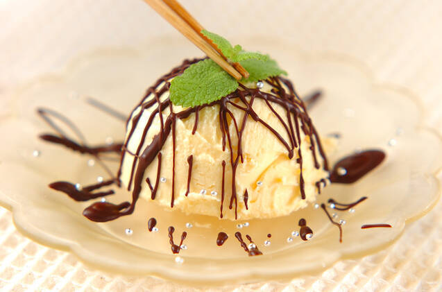 ホットチョコソースがけバニラアイスの作り方の手順3