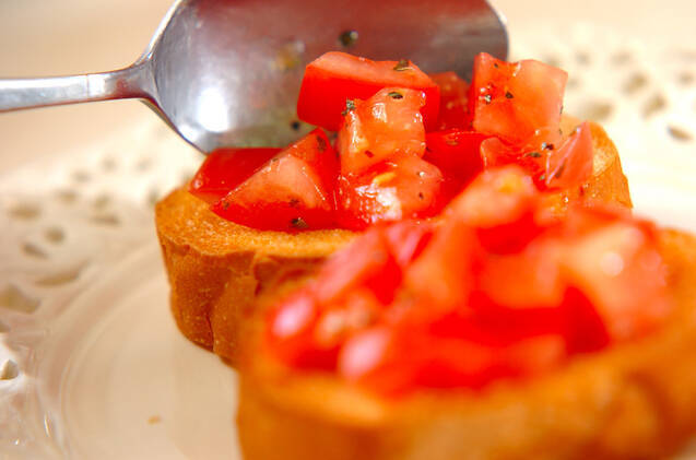 トマトのサッパリブルスケッタの作り方の手順5