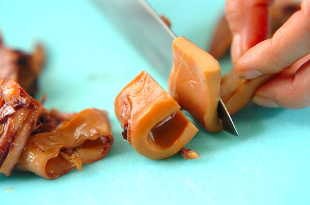 味付けイカの大葉マヨ和えの作り方の手順1