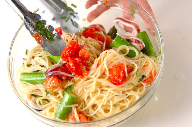 イカの冷製パスタの作り方の手順10