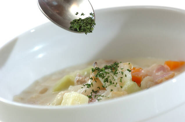 アサリたっぷりクラムチャウダーの作り方の手順10