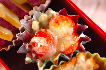 プチトマトのチーズ焼き