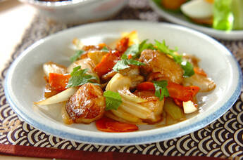 コク旨!ホタテと野菜のみそバター炒め
