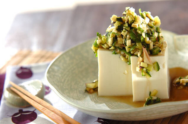 山形のだしがのった冷や奴