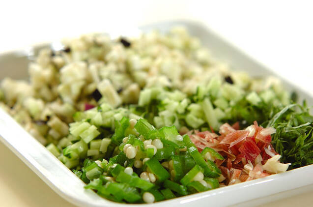 山形のだしのせ冷奴の作り方の手順1