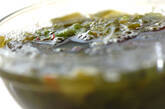 海藻とスプラウトのサラダの下準備1