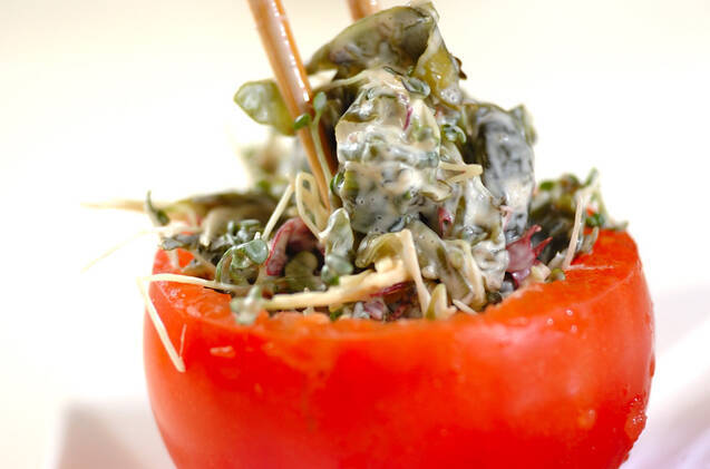 海藻とスプラウトのサラダの作り方の手順6